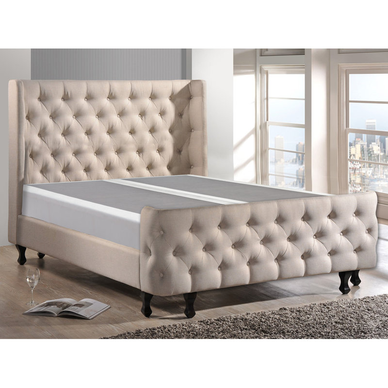 Sommier tapissier en bois, Double, Basse