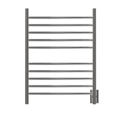 Wall Mount Radiant Curved Towel Warmer Hybrid Plug in/Hardwired