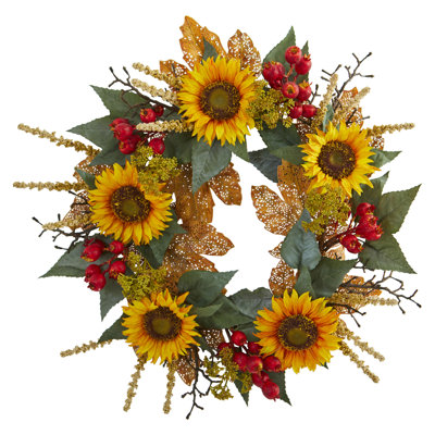 Faux Berry Polyester 27'' Wreath