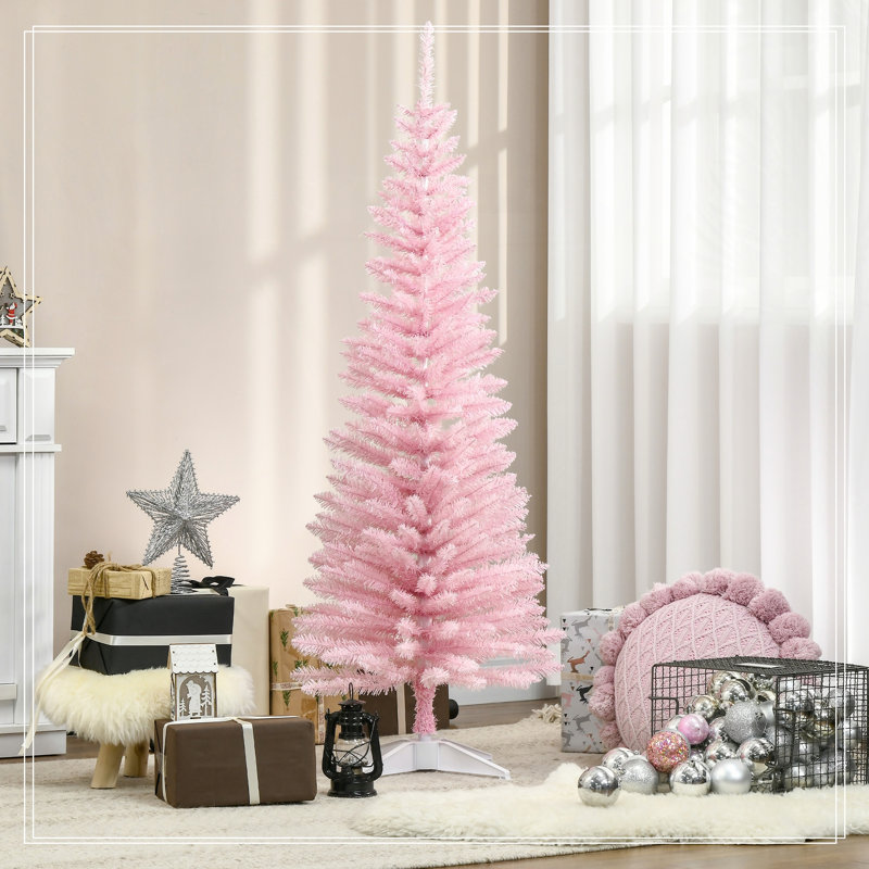 Arbre de Noël artificiel rose 5 pi