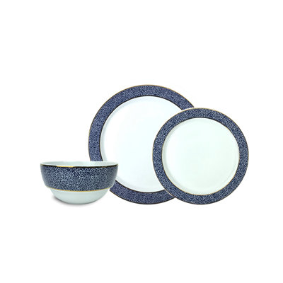 Panthera Handmade Porcelain China Dinnerware Set 3 Piece