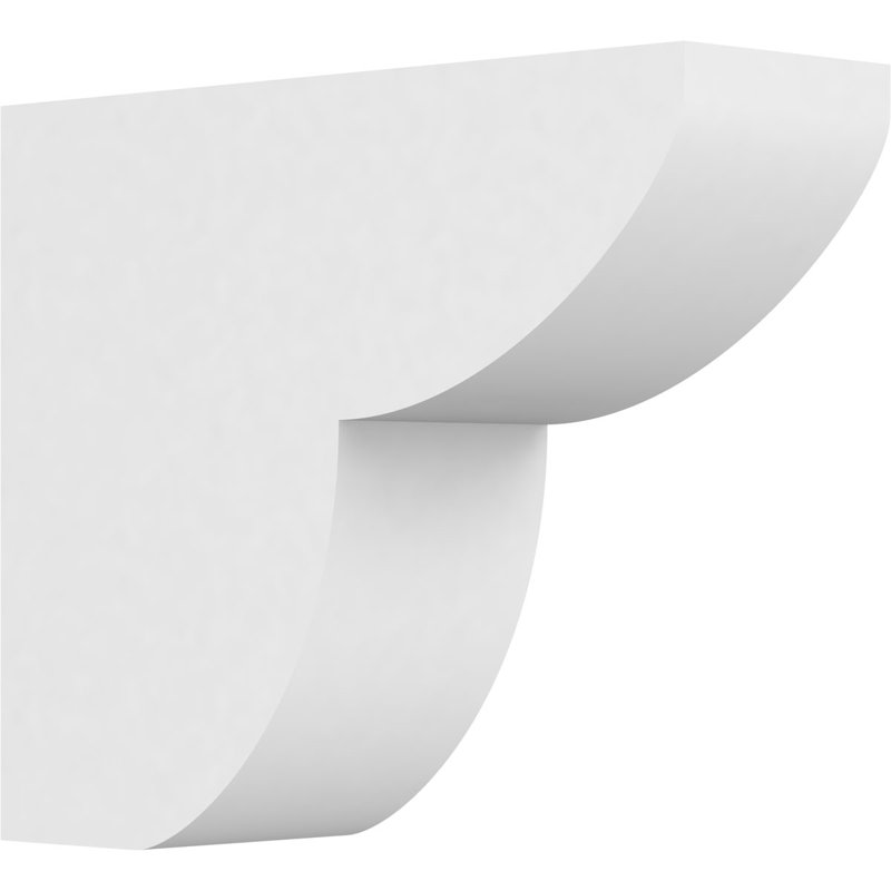 4"W x 10"H x 12"L Standard Crestline Architectural Grade PVC Rafter Tail, 10"H x 4"W x 12"D