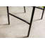 Iron Label Upholstered Counter Stool with Metal Frame