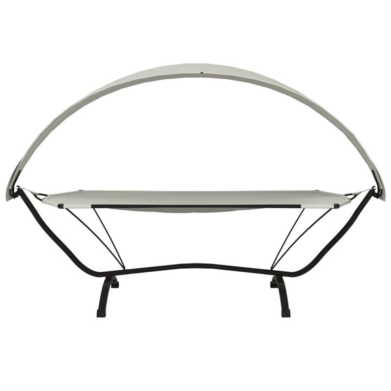 274cm Long Single Chaise with Cushions, Cream