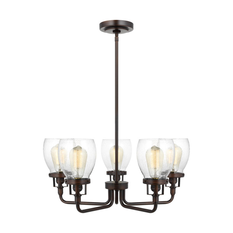 Belton Five Light Up Chandelier from Generation Lighting , Antique Bronze