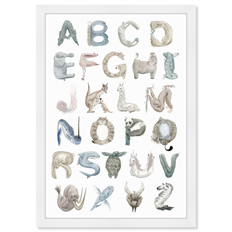 25343 «Wild Life», art encadré alphabet
