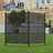 Outdoor 47"l X 47"h Privacy Fence Panels With Ground Stakes, All-Weather No-Dig Fence Kit for Air Conditioner, Trash Can, Pool Equipment Enclosure