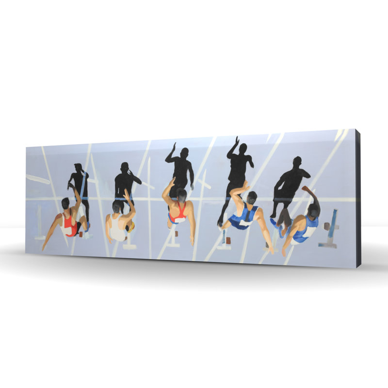 À vos marques, prêts, partez! Décoration de chambre en toile Hobbys, H 48 po x l 16 po