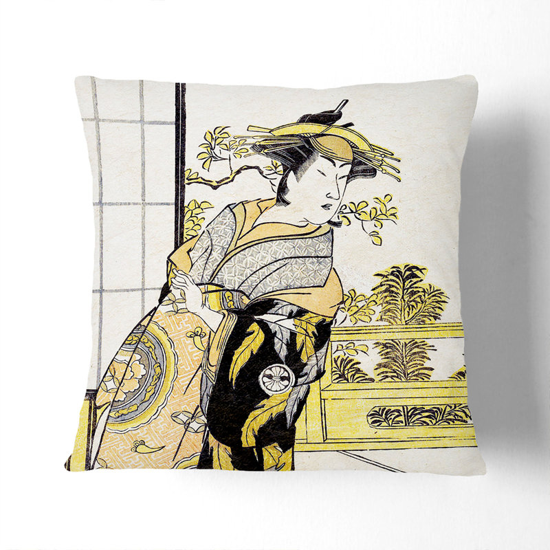 Square Throw Cushion, 40cm H x 40cm W x 15cm D