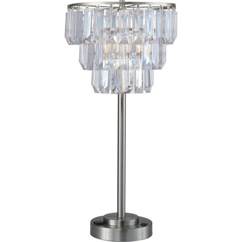 Lampe de table élégante, Chrome