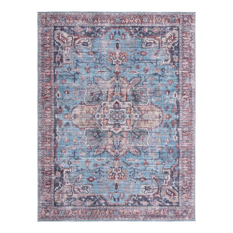 Heffington Oriental Indoor Rug, Rectangle 9'2" x 12'