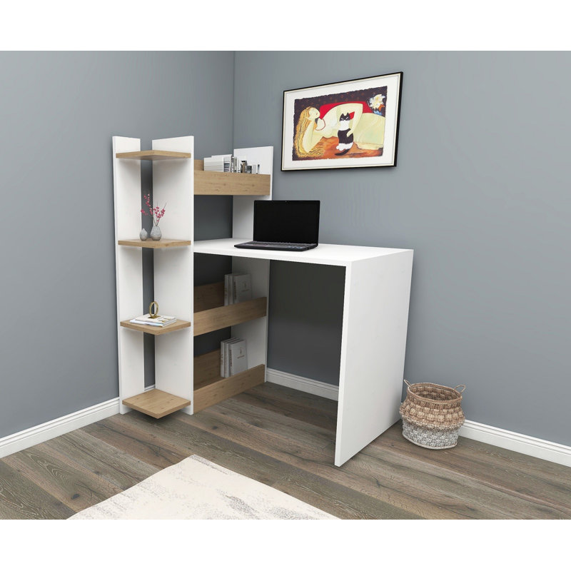 Bureau Helrike, Blanc/chêne