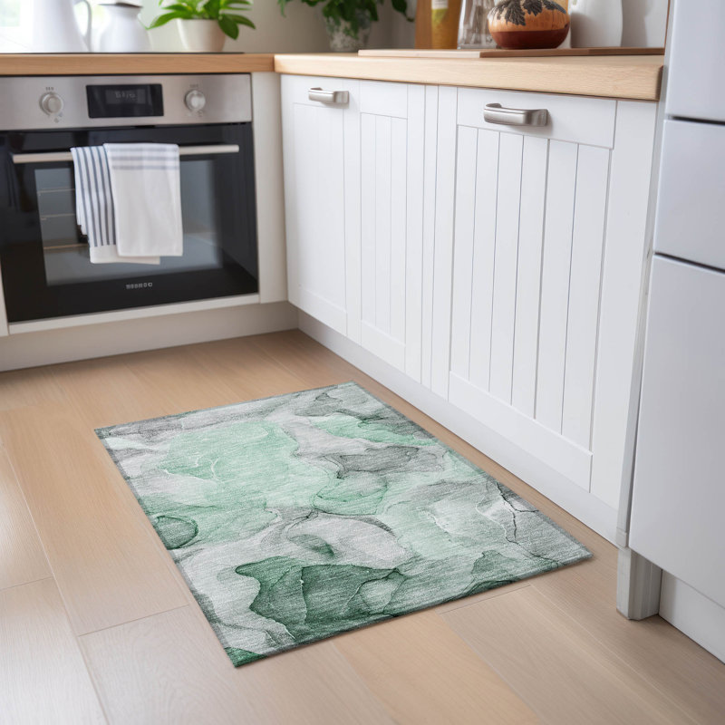 Tapis intérieur / extérieur Alfonzo avec envers antidérapant, Rectangle 1 pi 8 po x 2 pi 6 po