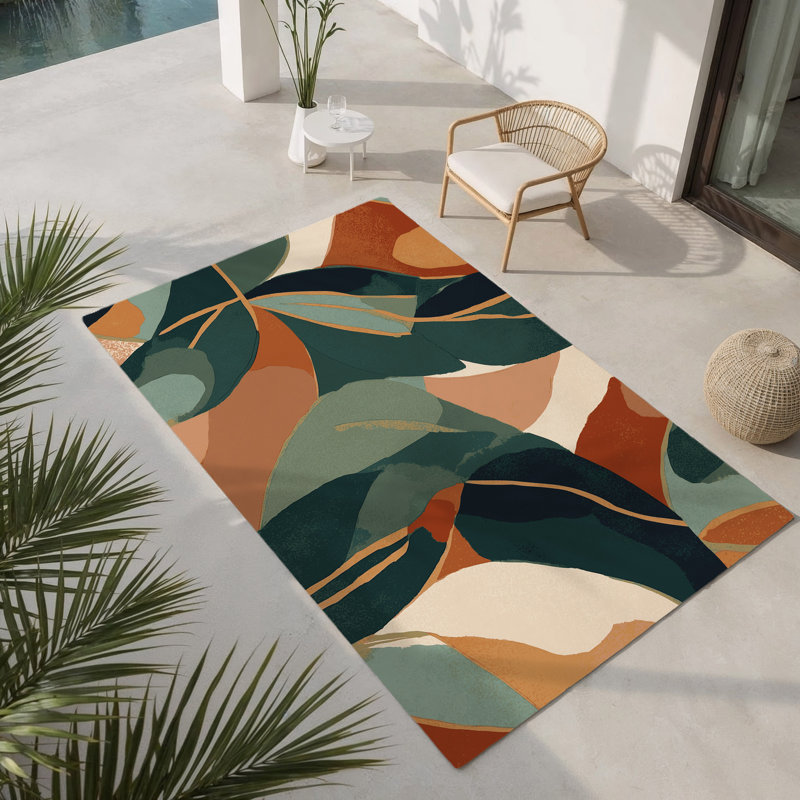 Tapis intérieur et extérieur Slate Serenity, Rectangulaire 8 pi x 10 pi