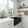 CASAINC Single Bowl Fireclay Farmhouse Kitchen Sink With Faucet Included