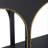 Wooden Console Table with Gold Accents - 47" x 15.5" x 32" - Black