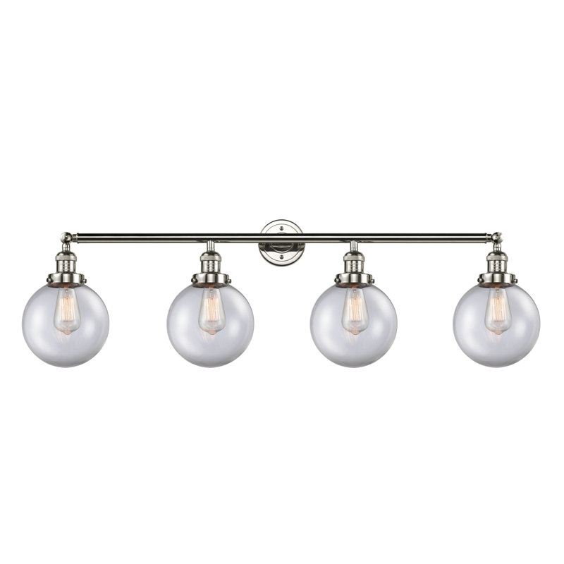 Lorri 4 - Light Vanity Light, Incandescent, Clear, Polished Nickel