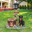 Statue jardinière Rottweiler