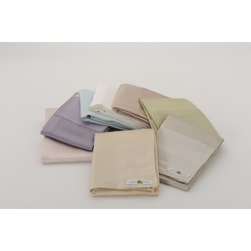 Taie d'oreiller classique en satin, Taie d'oreiller taille très grand, Ivoire