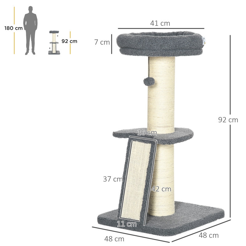 233.68cm H Cat Tree