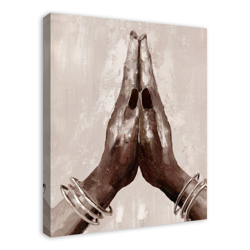 " Painted Praying Hands " Painting Print