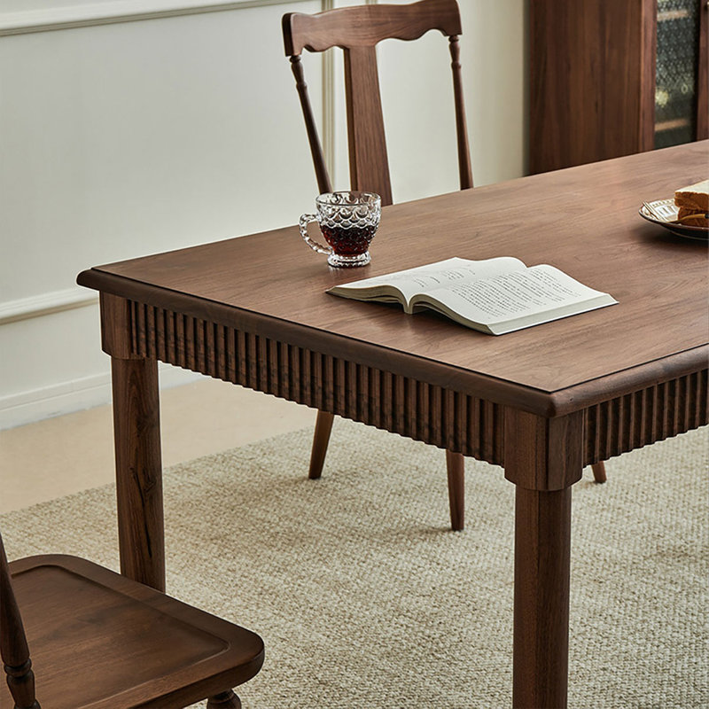 Ensemble de grande table en bois massif de haute qualité, 7