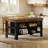 55.1" Kitchen Island Table With Storage And Seating For Kitchen Dining Room-2144926774