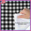 Édredon noir vichy blanc-128700025