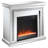 31.75'' W Silver Electric Fireplace with 4777 BTU