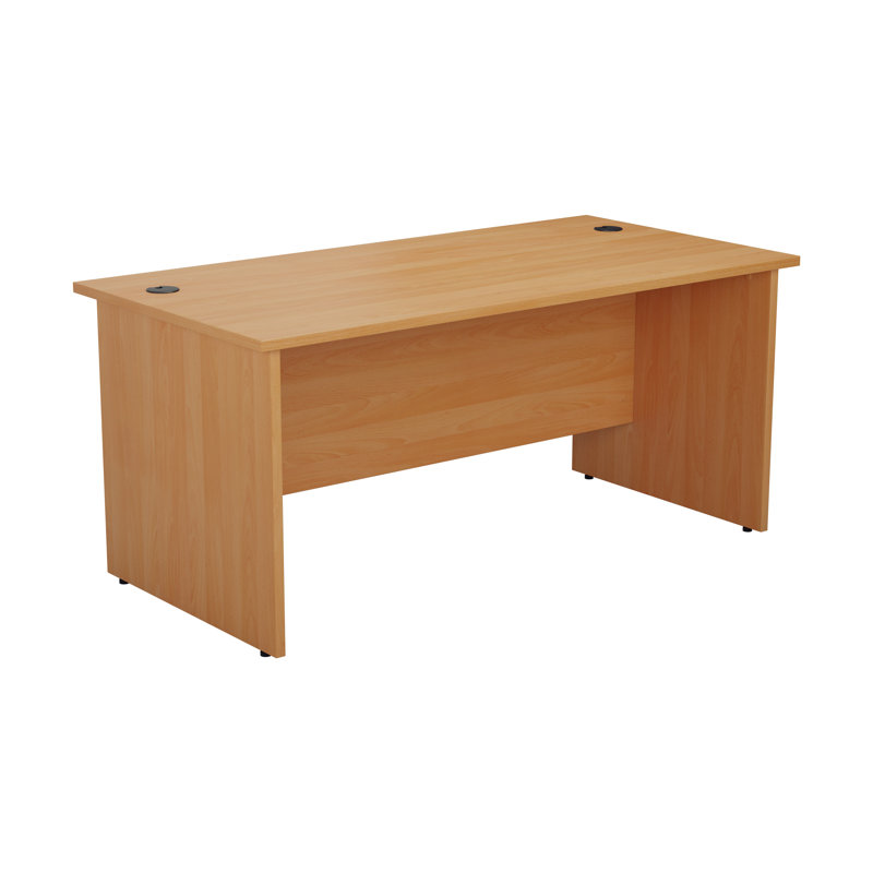 Buariki Desk Shell, Beech, 70cm H x180cm W x 80cm D