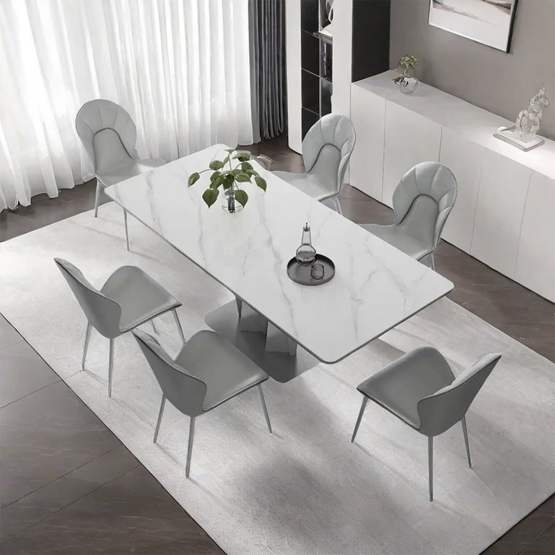 Ensemble de table de salle à manger moderne et luxueux, H 29,5 po x L 59,1 po x l 31,5 po