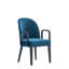 Fauteuil sophistiqué rembourré en bois classique