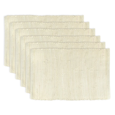 Itzhak Cotton Blend Striped Rectangle Placemat