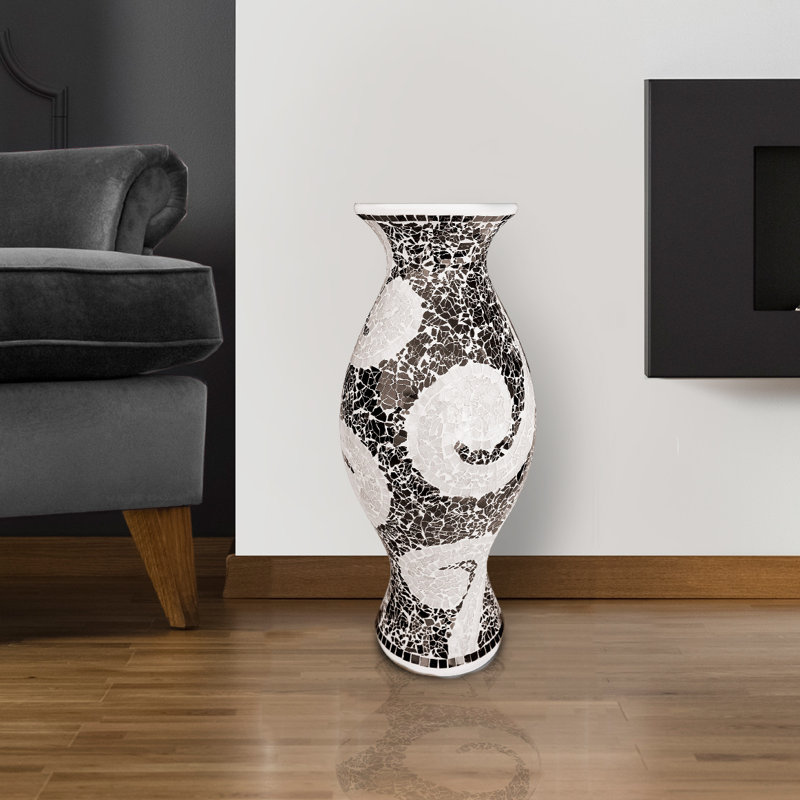 Vase de plancher en terre cuite Kacie-Mai