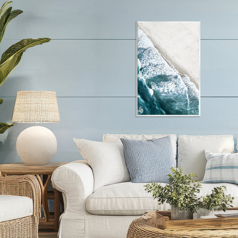 Plaque murale Corolla Beach Breezy Shoreline, design par Natalie Carpentieri, H 19 po x l 13 po