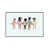 White Floater Framed