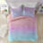 Primrose Pastel Ombre Shaggy Faux Fur Comforter Set-1833131134-1819634845