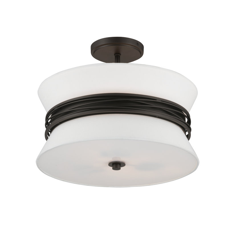 Dalvor 15" 3-Light Semi-Flush Mount
