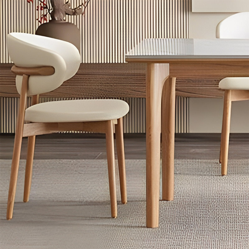 Simple modern rock plate dining table sets, 29.52"H x 59.05"L x 31.49"W