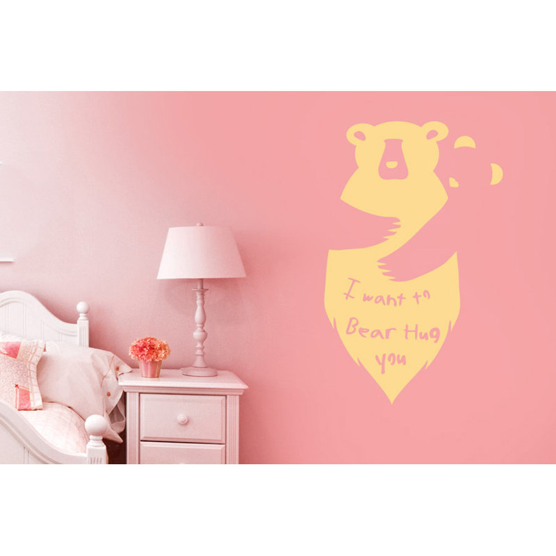 Non-Wall Damaging Wall Decal, Beige, Medium