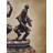 Shiva and Parvati Sculpture Oil Painting - Original Oil on Canvas by Malhar Ambulgekar, Hindu Deity Couple Wall Art for Temple Decor