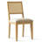 Cane Back Dining Chairs with Solid Wood Legs-53200978