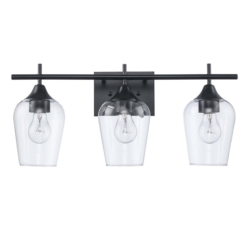 Rockfield 3 - Light Dimmable Vanity Light, Black