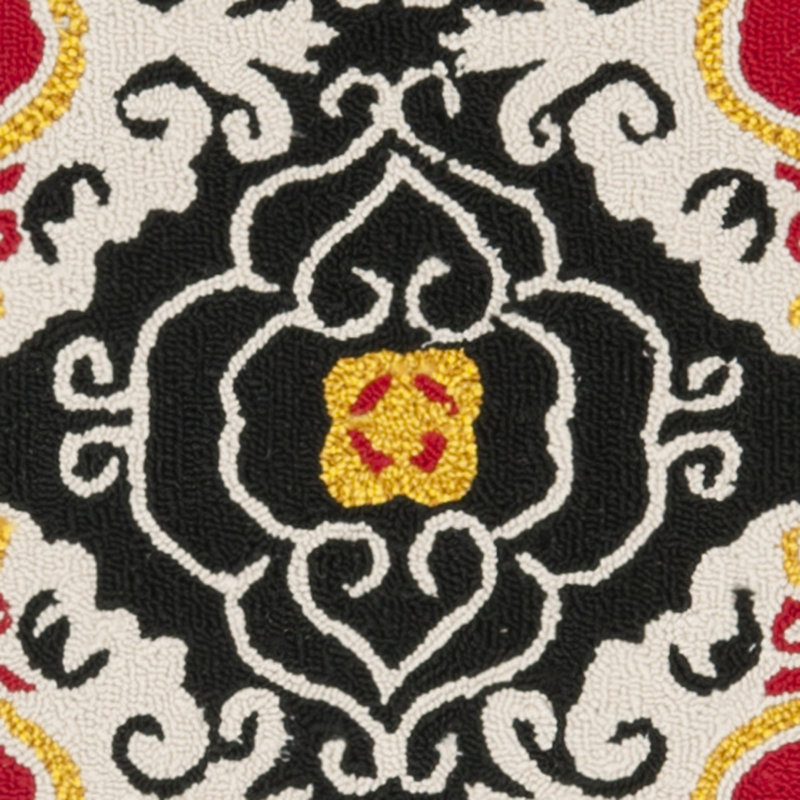 Childers Hand Hooked Performance Southwestern Rug, Round 4'