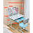 Kids Study Chair and Desk with Bookshelf & Drawer Height Adjustable -255274559