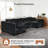 Boneless 128" U-Shaped Modular Sofa-1896648960-1903517761