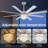 65 in. Brushed Nickel 8-Blade Silver Download Mount Fandelier Ceiling Fan with LED Light, Remote and APP Control-208690560