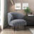 Luxury Living Room Furniture 1pc Accent Chair Upholstery, High-Density Foam Seat Cushions-1949341573