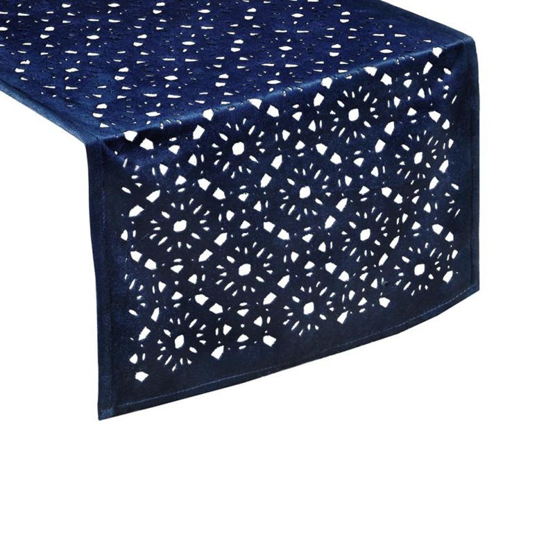Solid Colour Table Runner, 33cm W x 140cm L, Navy Blue