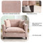 Fauteuil surdimensionné de 46,3 po, tissu chenille, fauteuil confortable et demi-canapé simple avec coussin pour le salon-112066440